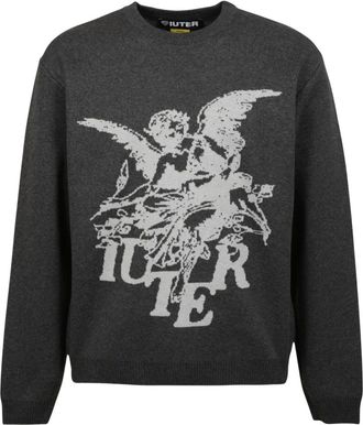 Iuter Iuter, Heren, Truien, Grijs, Maat: 2XL Katoen
