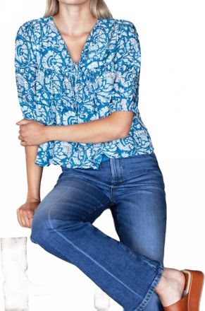 Emerson Fry Puff Isla Top In Cassis