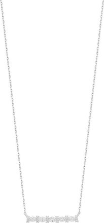 Bony Levy Mika Diamond Bar Pendant Necklace in 18Kw White Gold at Nordstrom Rack