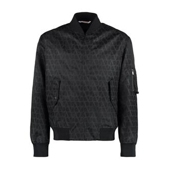 Valentino Toile Iconographe Bomber Jacket - male - Valentino - Bomber Jackets - Black - L - Jackets
