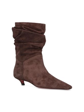Amina Muaddi Womens Boots Brown
