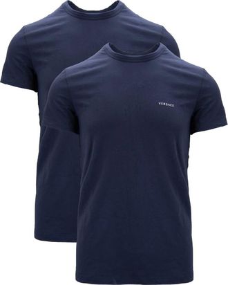 Versace Heren Tank Top Set - Heren - T-shirts - Blauw - M - Katoen - Tops