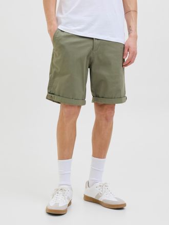 Jack & Jones Chinoshorts JACK & JONES JPSTBOWIE JJSHORTS S, Herren, Gr. XXL, N-Gr, gr&uuml;n (deep lichen gr&uuml;n), Web, Obermaterial: 98% Baumwolle, 2% Elasthan, unifarbe