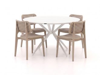Forza Furniture Forza Xitta/Sora &oslash;127cm dining tuinset 5-delig