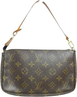 Louis Vuitton Pre-owned Mini Bags, female, Brown, Size: ONE SIZE Pre-owned Monogram Pouch