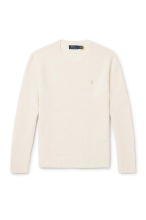 Polo Ralph Lauren Logo-Embroidered Wool-Blend Sweater