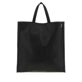 Jil Sander Black Leather Light Shopping Bag 001 Borse A Mano