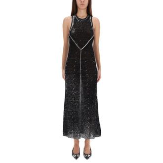 Diesel Asymmetrische Gebreide Jurk - Dames - Casual kleedjes - Zwart - M - Kleedjes