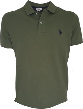 U.S.Polo Association Korte mouw katoenen poloshirt groen - Heren - Polos - Groen - 2XL - Katoen - Tops