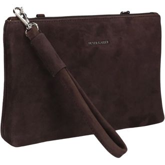 Peter Kaiser Bruine Herfst/Winter Clutch - Dames - Tassen - Bruin - Maat: ONE Size Wol