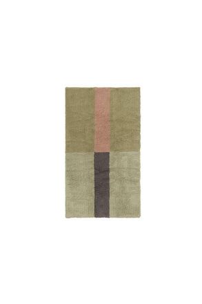 Lorena Canals Wool Rug Chroma Dusty Pink in Natural, Basil, Charcoal, Pink at Nordstrom, Size X-Small
