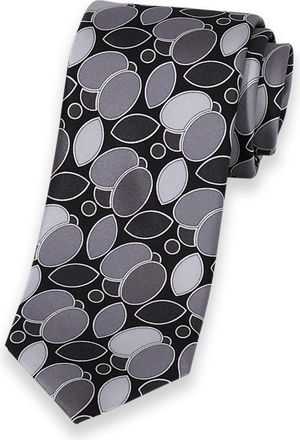 Paul Fredrick Medallion Printed Italian Silk Tie