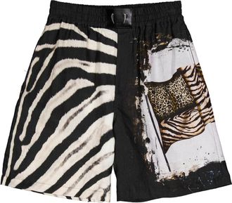 Roberto Cavalli Animal Print Bermuda Shorts, Brand Size 46 ( US Size 30 )