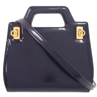 Ferragamo Pre-owned Handbags, female, Blue, Size: ONE SIZE Pre-owned Handbag