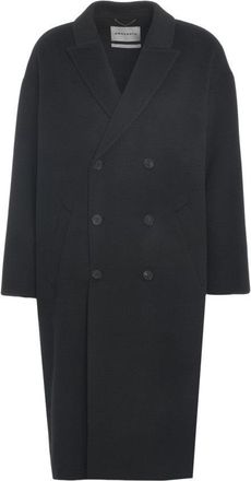 Amaranto Oversized Double-Breasted Wool-Cashmere Blend Coat