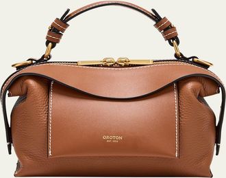 Oroton Mica Mini Zip Leather Crossbody Bag