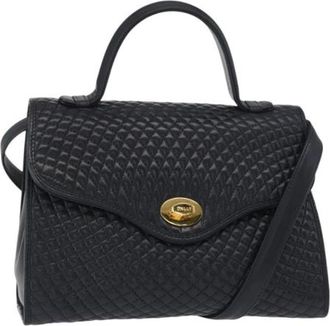 Bally Pre-owned Handbags, female, Blue, Size: ONE SIZE Pre-owned Leather Handbag