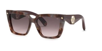 Philipp Plein SPP178 03KA Womens Sunglasses Tortoiseshell Size 56