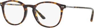 Giorgio Armani Glasses, male, Brown, Size: 50 MM Eyeglasses