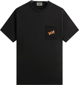Kith T-shirt met zak - Zwart
