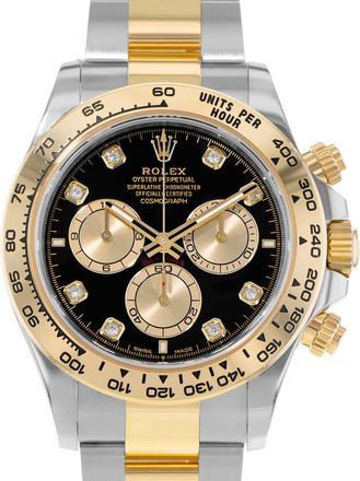 Rolex Pre-owned Rolex Daytona Chronograph Automatic Chronometer Diamond Black Dial Mens Watch 126503 BKDO