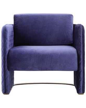 Pangea Home Lusso Gold Velvet Lounge Chair