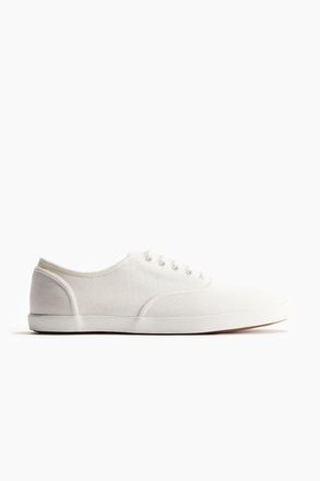 H&M Canvas Trainers in White at Nordstrom, Size 11.5