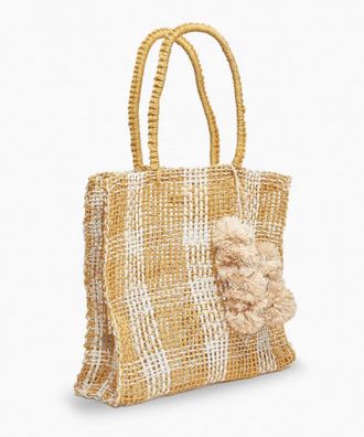 Kayu Olive Straw Tote Bag In Natural