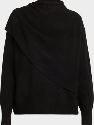 Vince Cashmere-Blend Draped Sweater