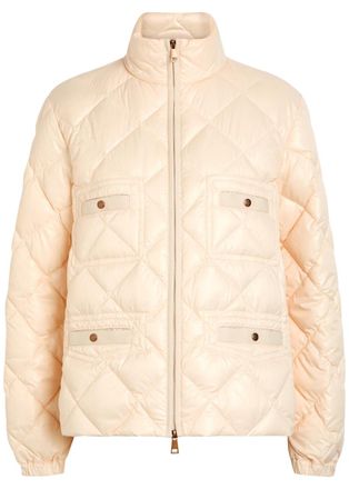 Moncler Lavaret Quilted Nylon Jacket - Beige - 2 (UK 12 / M)