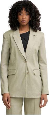 Guess Carla Blazer - Dames - Blazers - Groen - XS - Leer - Jassen