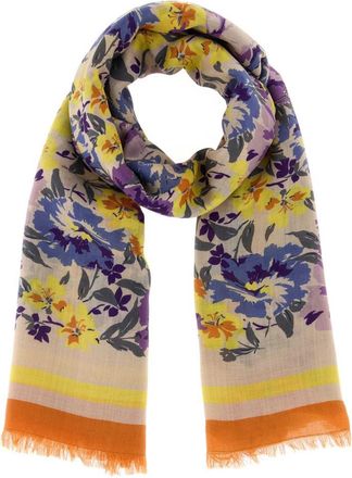 Valentino Garavani Multicolor Printed Floral Scarf