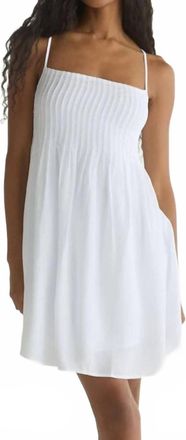 Bella Dahl Flowy Pintuck Dress In White