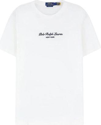 Polo Ralph Lauren T-shirt met ronde hals - Heren - T-shirts - Wit - XL - Katoen - Tops