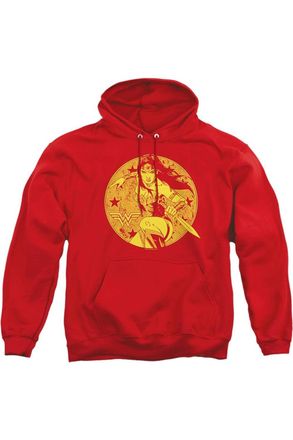 Gildan Justice League of America Young Wonder Woman Adult Pull Over Hoodie / Hooded Sweatshirt