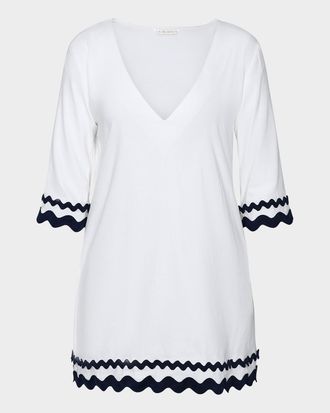 La Blanca Poolside V-Neck Tunic Coverup