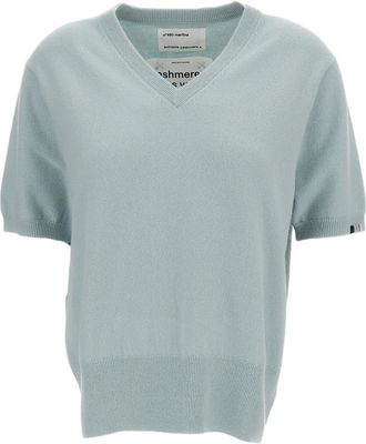 Extreme Cashmere Light Blue Martina Cashmere-Blend Sweater