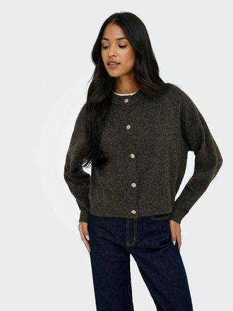 Jacqueline de Yong Vest met ronde hals en knopen