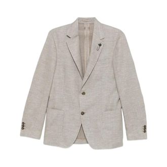 Lardini Giacca Roma - male - Lardini - Blazers - Beige - 2XL - Jackets