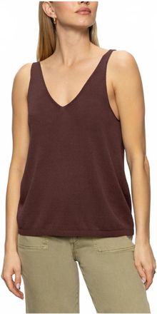 Sanctuary V-Neck Knitwear Tank In Mesa