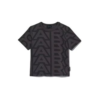 Marc Jacobs Tops, Dames, Bruin, L, Katoen, Monogram Baby T-Shirt