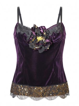 Dolce & Gabbana Velvet Top
