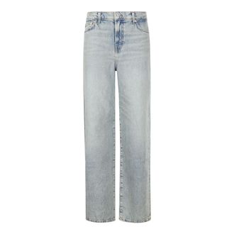 7 For All Mankind Straight Jeans, female, Blue, Size: W26 Scout Frost Straight Jeans