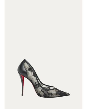 Christian Louboutin 100mm Miss Z Lace Pumps