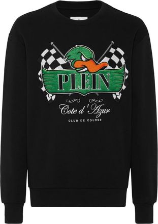 Philipp Plein Sweatshirt LS Duck - Heren - Sweatshirts - Zwart - 3XL - Katoen - Hoodies & sweatvesten