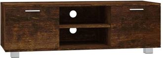 vidaXL Vidaxl - Mueble para tv madera contrachapada roble ahumado 120x40,5x35cm