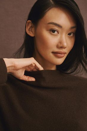 Pilcro Alani 100% Cashmere Mock-Neck Sweater