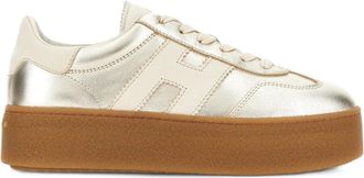 Hogan Metallic Platform Gum-Sole Sneakers