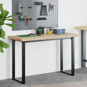 Berkfield Home Versatile Desk Top Untreated 140x60x4 cm Solid Wood Acacia in Brown | Size: 140 x 60 x 4 cm
