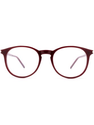 Saint Laurent Eyewear 106 bril met rond montuur - Rood